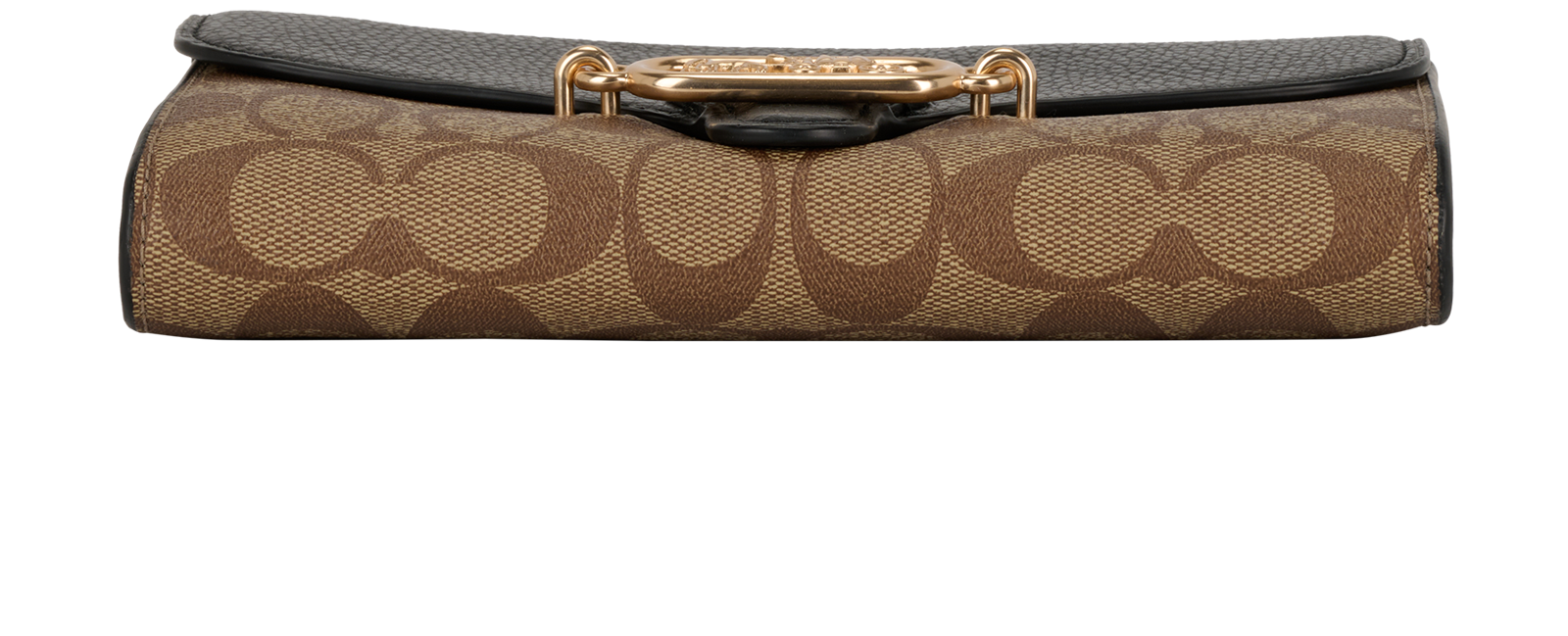 Signature Jade Wallet On Chain, &pound;130, Handbags, Beige/Black, Canvas/Leather, Top view